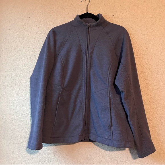 REI Womens Full Zip Polyester Jacket Long Sleeves Pockets Purple Size L - Picture 11 of 11